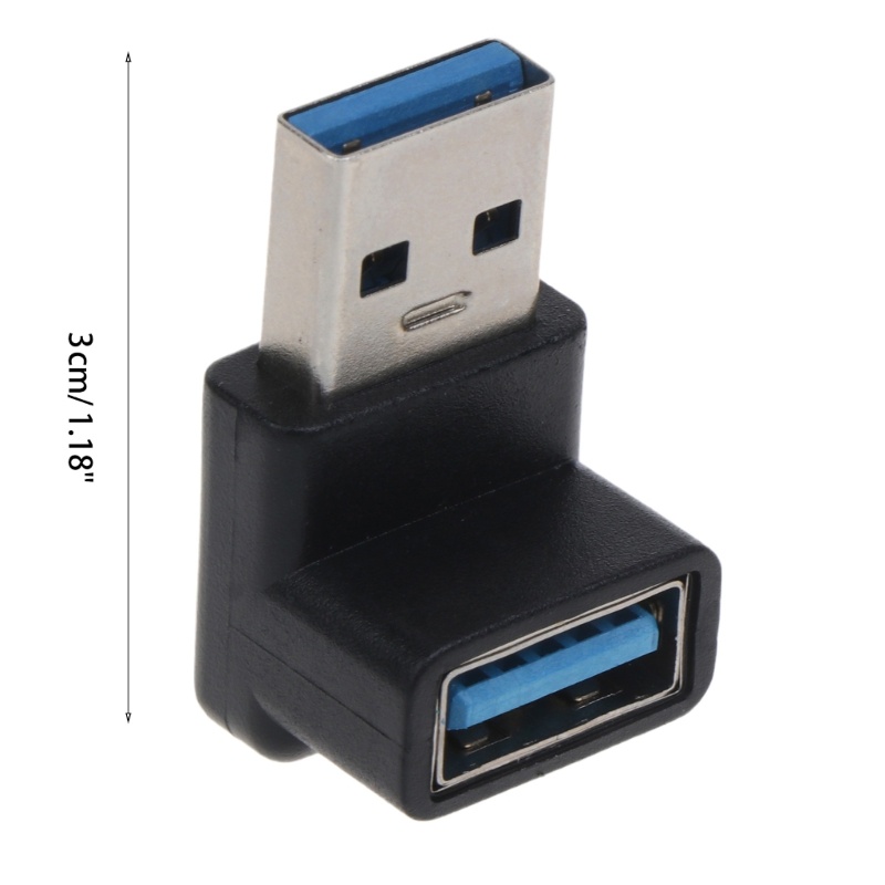 Cre New 90derajat USB 3.0 A Male To Female AM/Untuk AF Adaptor Siku Kanan Konek USB