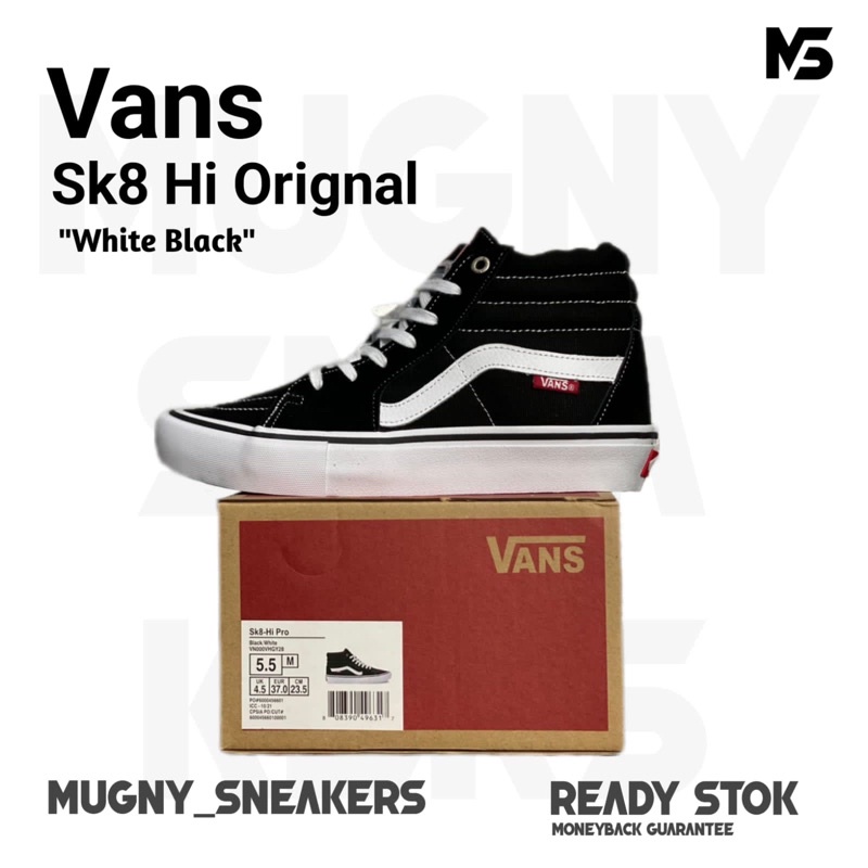 Vans Sk8 High Pro Black // White Authentic Guarantee ORIGINAL BNIB 100%