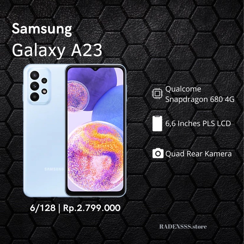 Samsung A23 6/128 Second Resmi