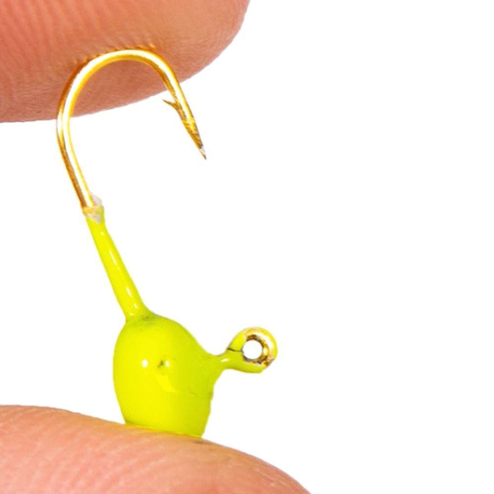 Top 10 Pcs Musim Dingin Es Pemikat Pancing Kualitas Tinggi Jigging Walleye Lead Hard Hook