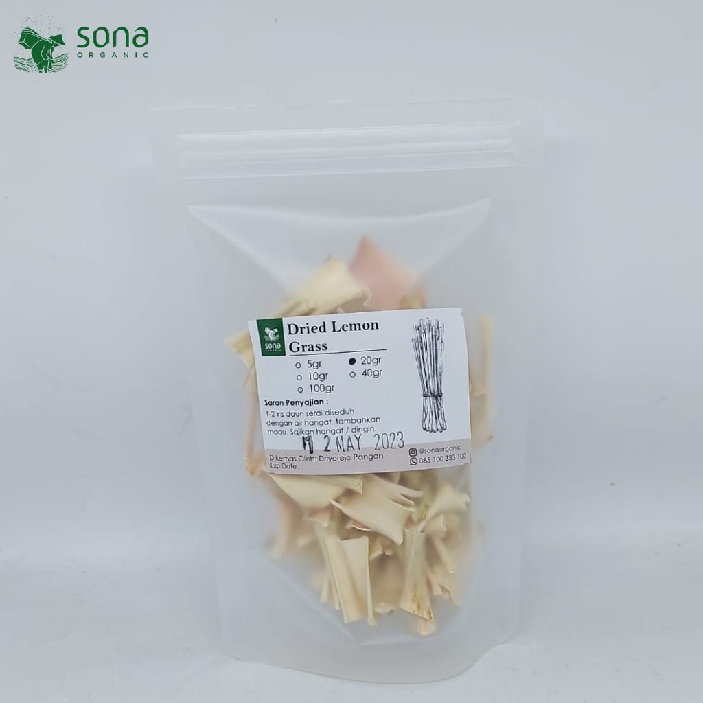 

Dried Lemon Grass 20gr - Sereh Kering iris - Sona