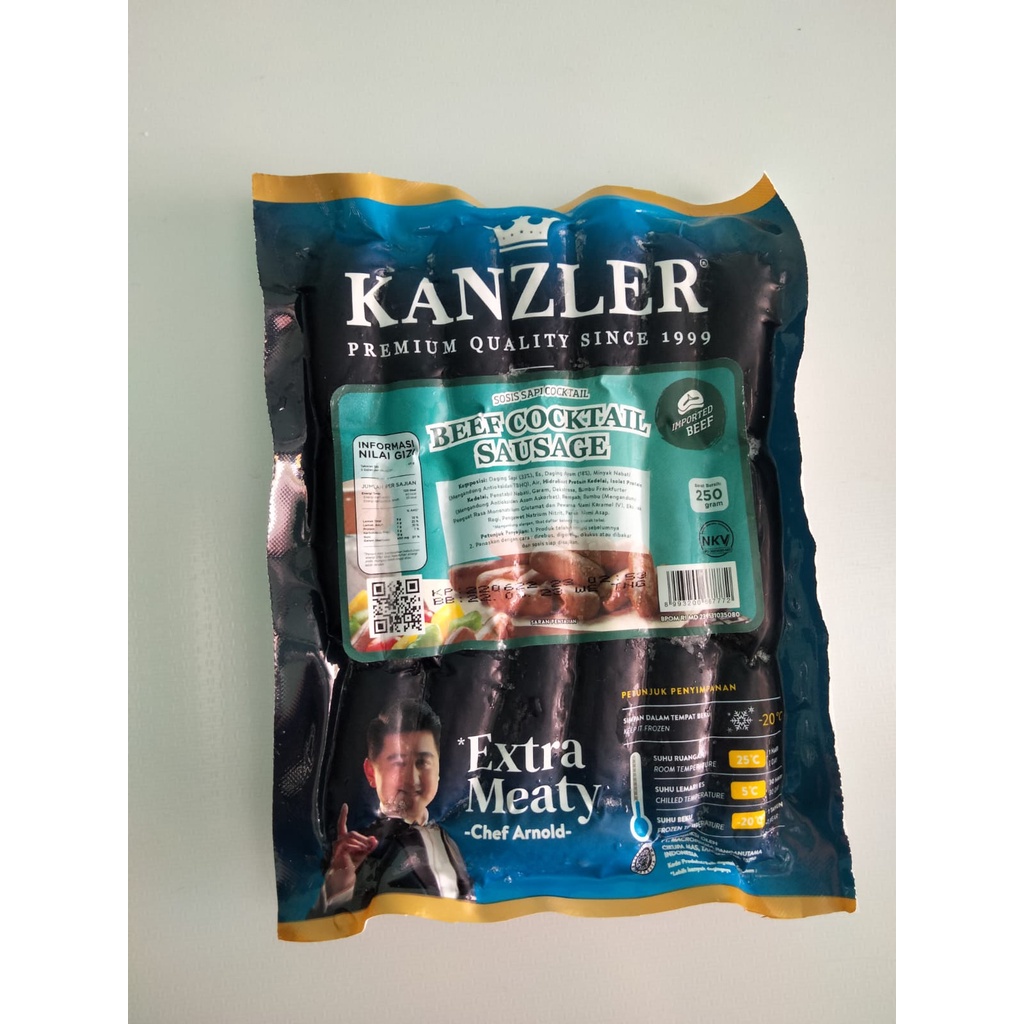 

KENZLER BEEF COOKTAIL SAUSAGE 250 GR
