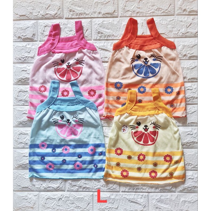 Singlet anak perempuan usia 2-6 tahun / Singlet Bon Bon karakter