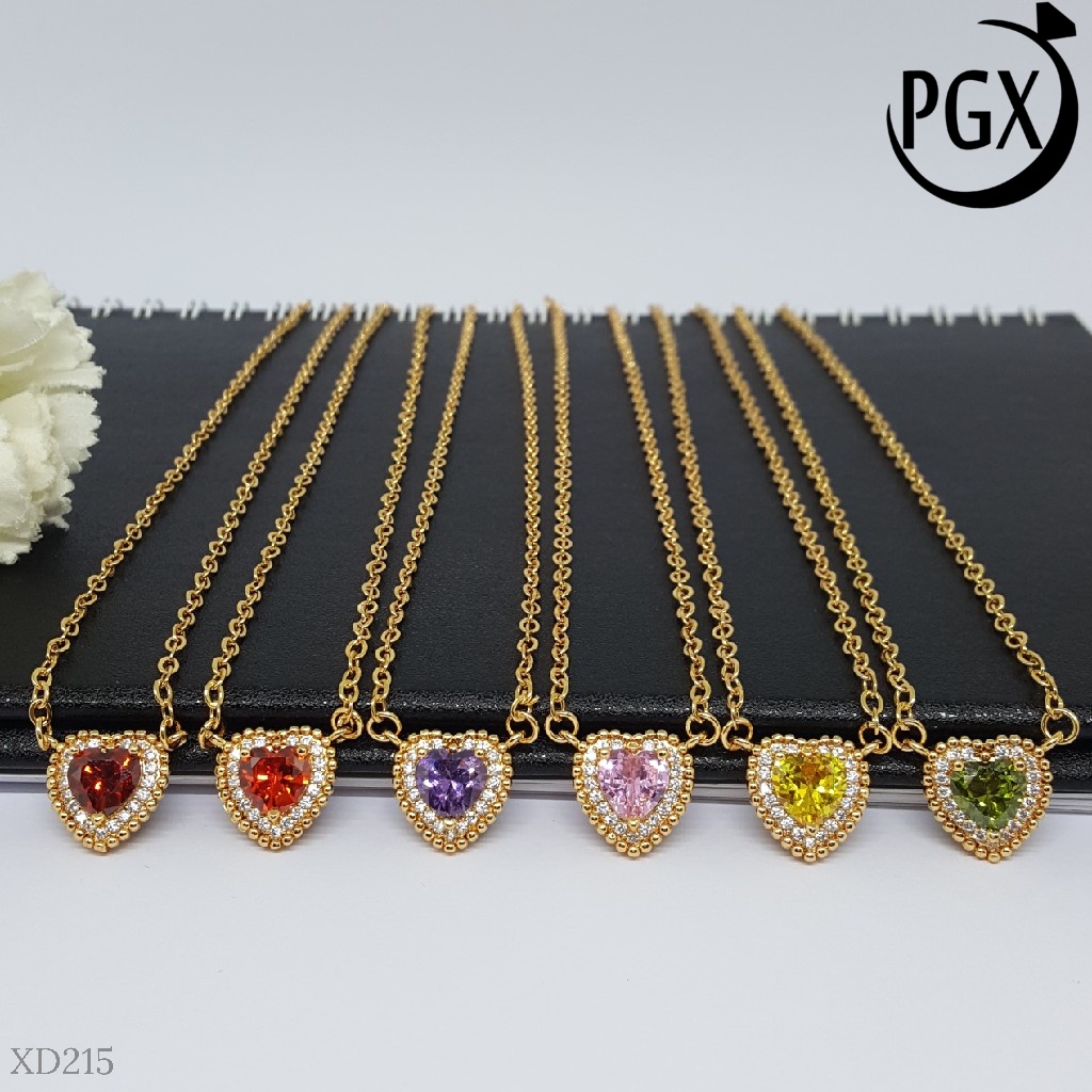 PGX Kalung Wanita Xuping Aksesoris Fashion Perhiasan Lapis Emas Premium - XD215