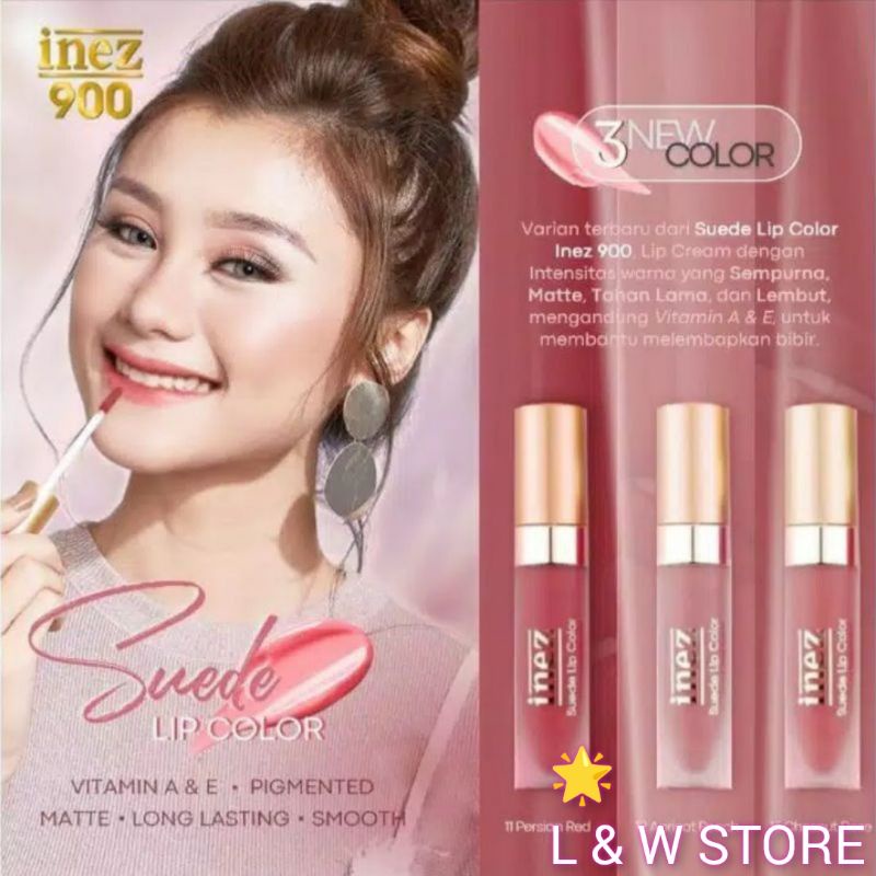 Inez 900 Suede Lip Color Matte/Inez 900 Lip Cream Matte 7gr