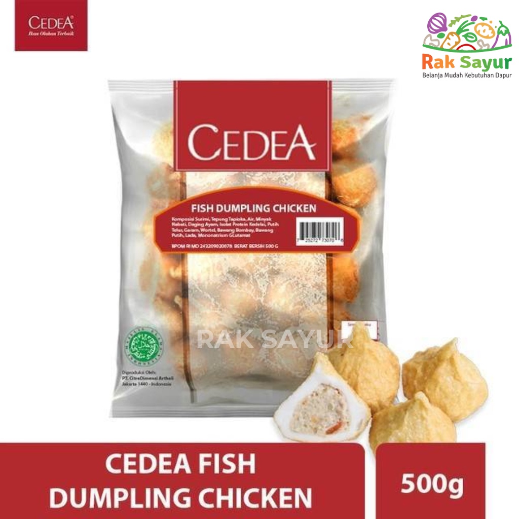 

Cedea Fish Dumpling Chiken 500gr KHUSUS SUMBAR Frozen Rak Sayur Padang