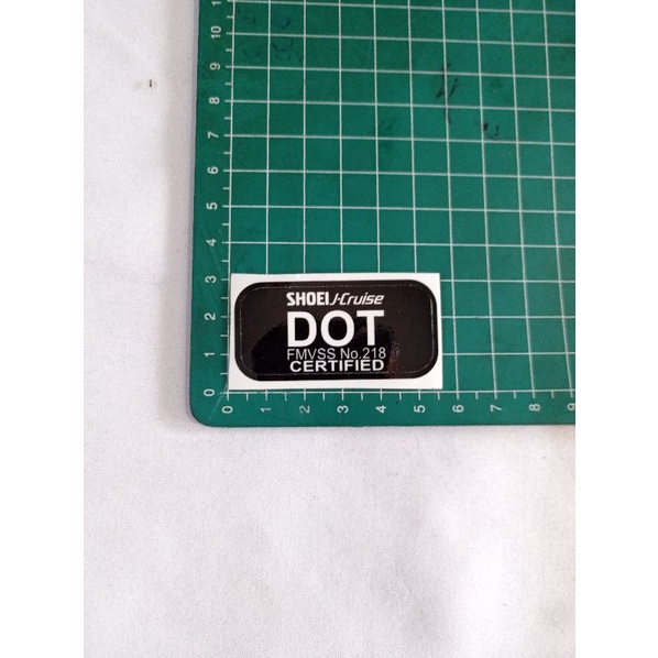 Stiker Helm Dot Shoei J Cruise