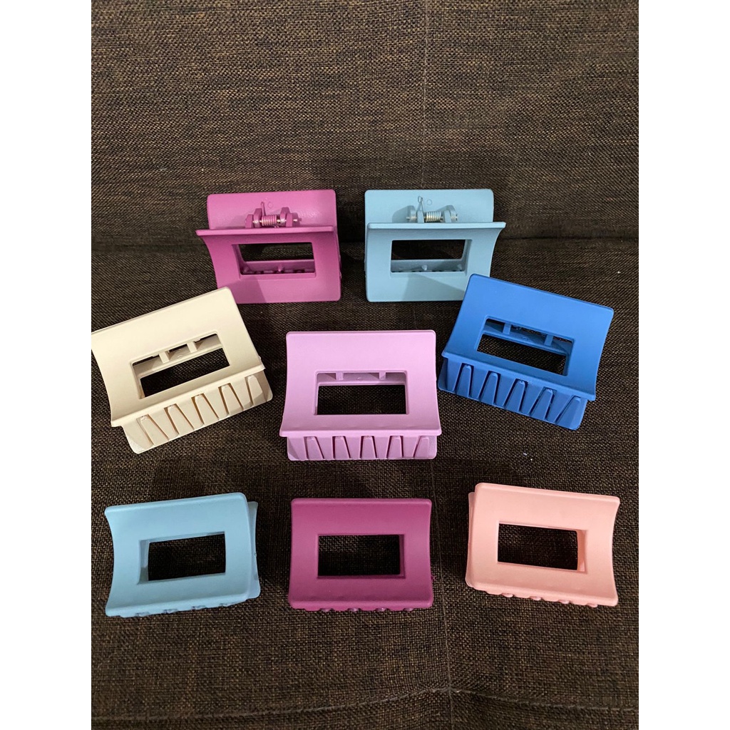 jepitan rambut korea 2,5cm kotak / jepit rambut kotak korea / jepit jeday doff korea