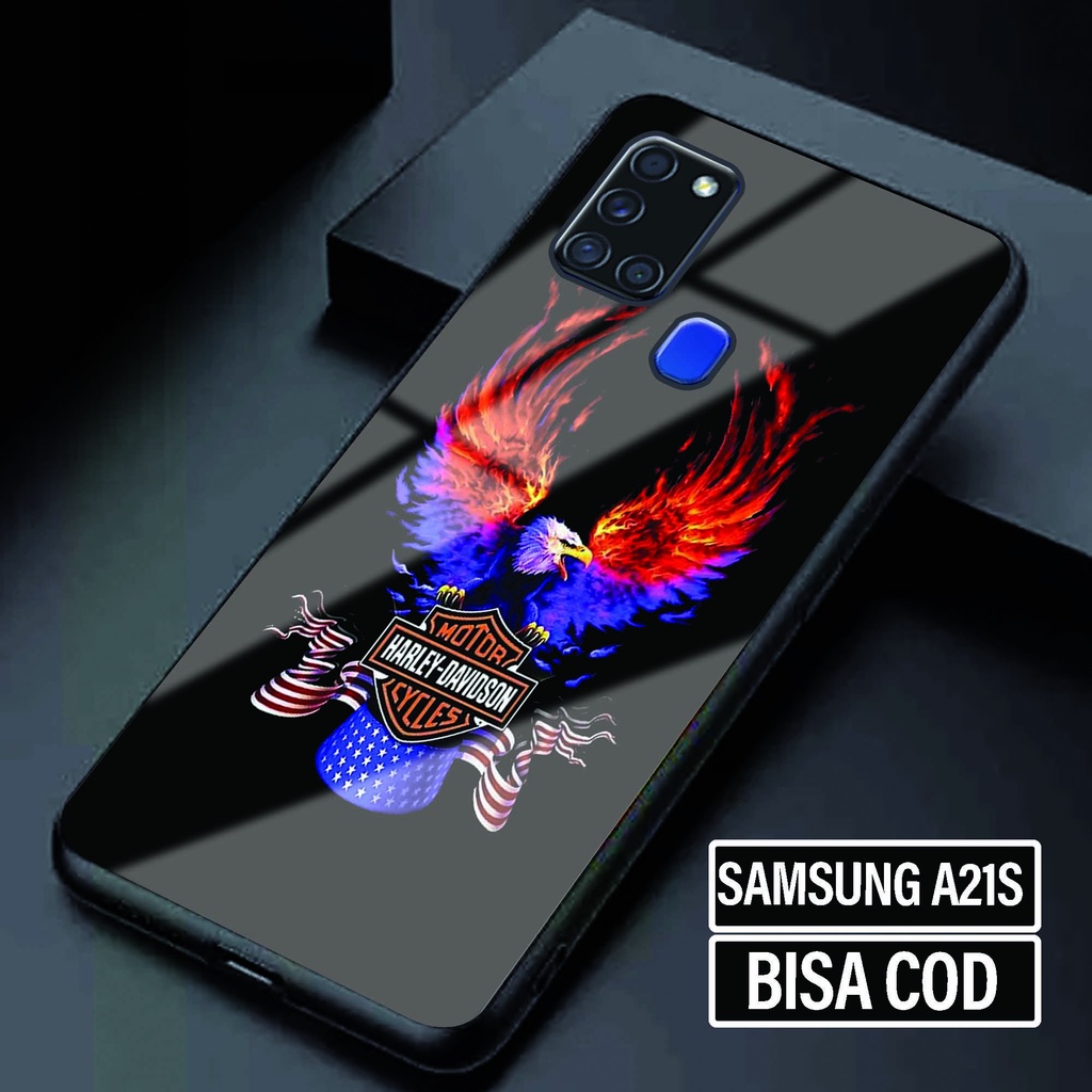 Case Glossy Samsung A21S - Softcase Samsung A21S - Fashion Case Motif [ Mancase Keren 2 ] - Kesing S
