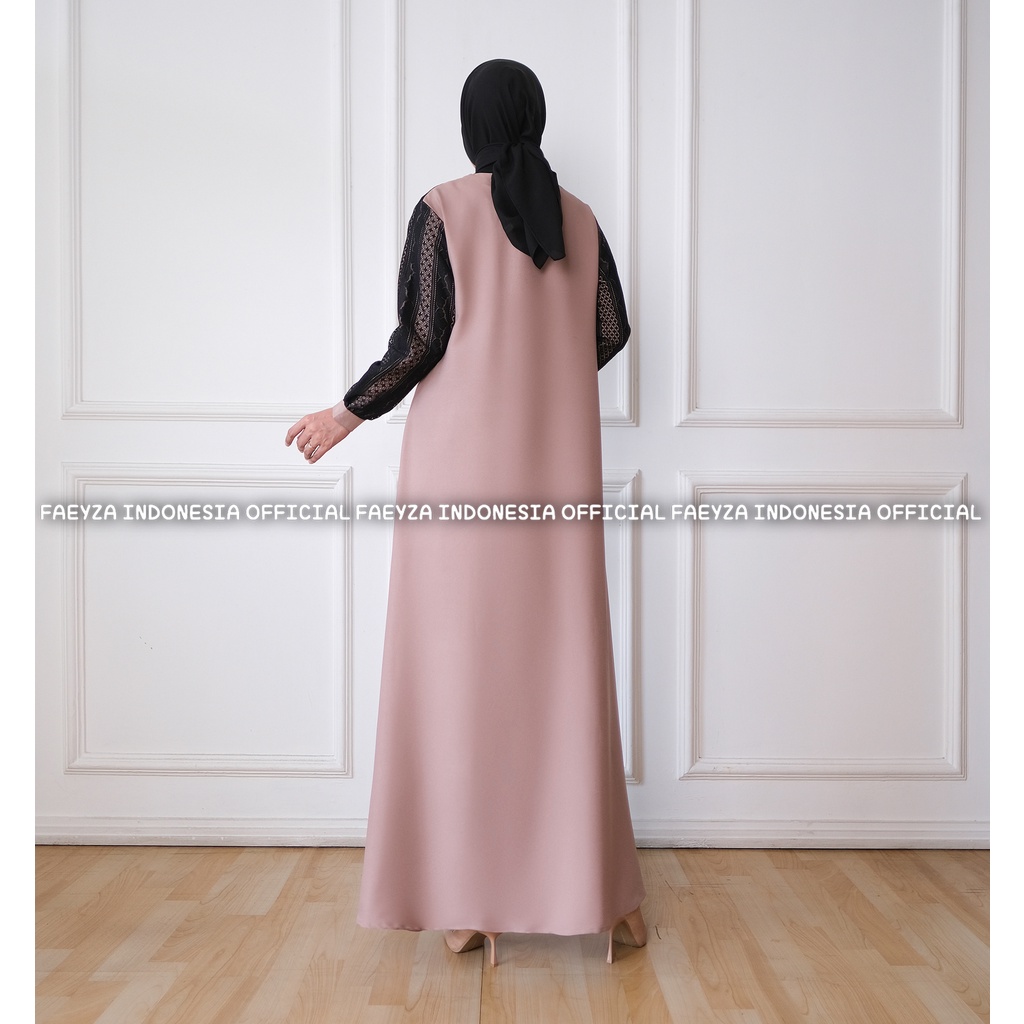 Gamis Moela Broklat Maxy Dress By Original Faeyza Longdress Busana Muslimah