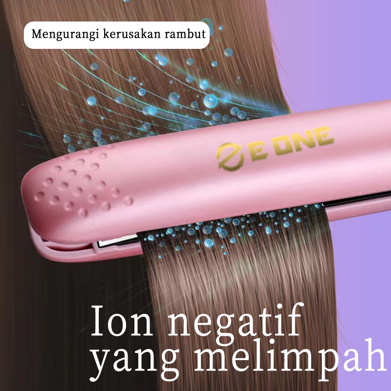 E ONE Catokan Rambut / Pengeriting Rambut 2 in 1 /  Ion Negatif / Gaya Rambut Tahan Lama