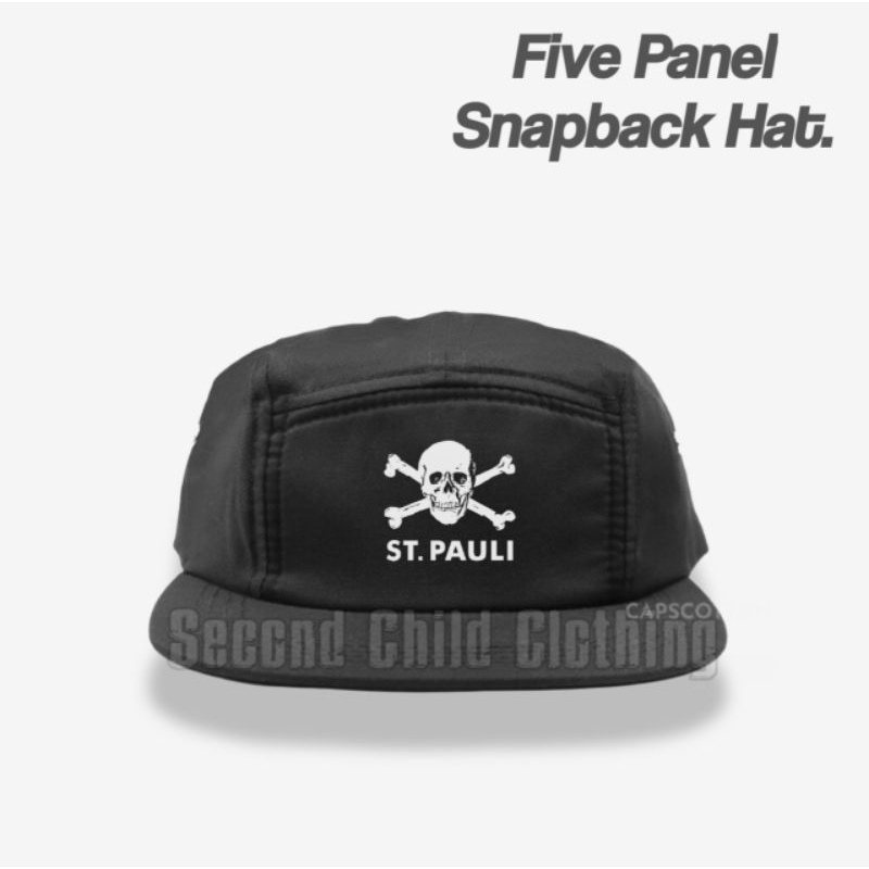 Topi 5 Panel St. Pauli / Topi Snapback 5 Panel / Topi Hiphop / Football Casual / St Pauli