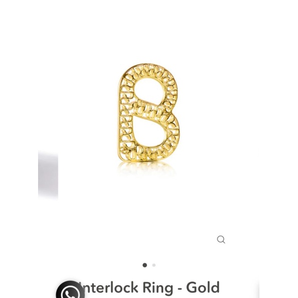 interlock ring gold by buttonscarves