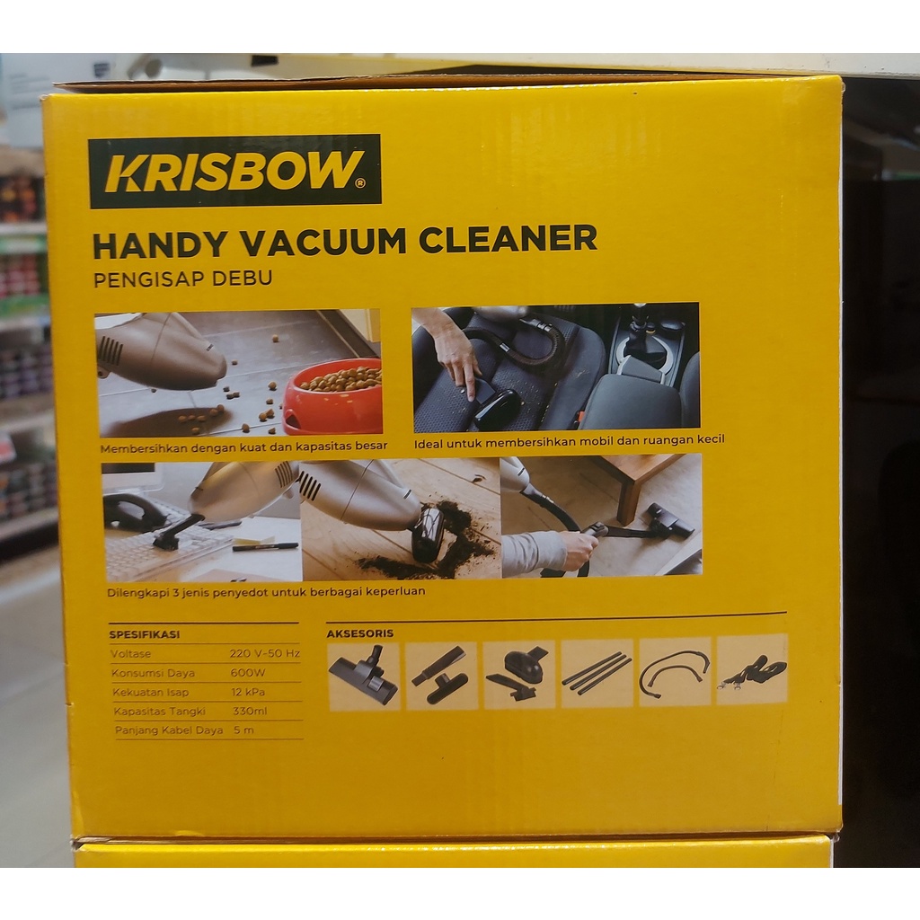 KRISBOW PENGHISAP DEBU / VACUUM CLEANER TURBO TIGER / SEDOT DEBU KERING 600W