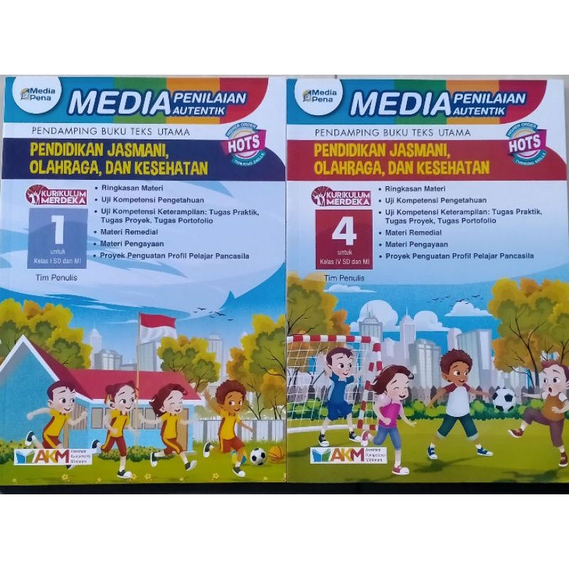 BUKU PJOK MEDIA PENILAIAN AUTENTIK KURIKULUM MERDEKA TIGA SERANGKAI