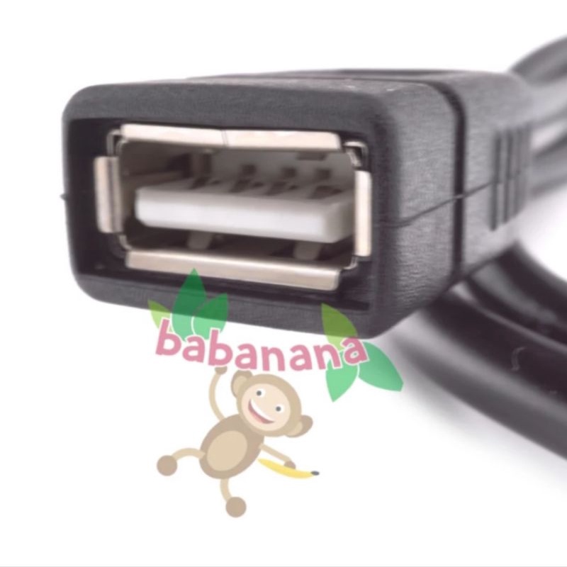 Kabel usb 2.0 extension 1.5 Meter perpanjangan extender hitam