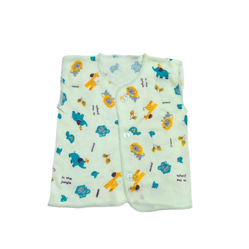 [3 Pcs] Baju Atasan Bayi Motif Polkadot Model Kutung