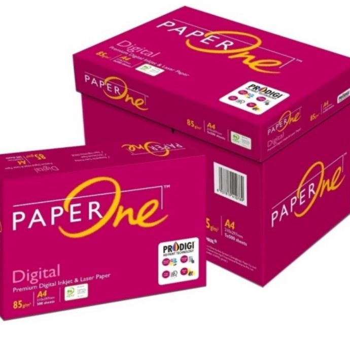 

Kertas hvs A4 85 gr / kertas print & foto copy A4 85gsm PaperOne
