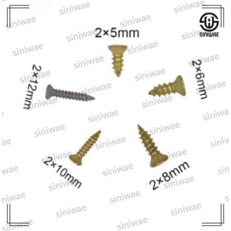 Baut Mini 2x5mm Skrup Gold, Silver  Kepala 4x5mm