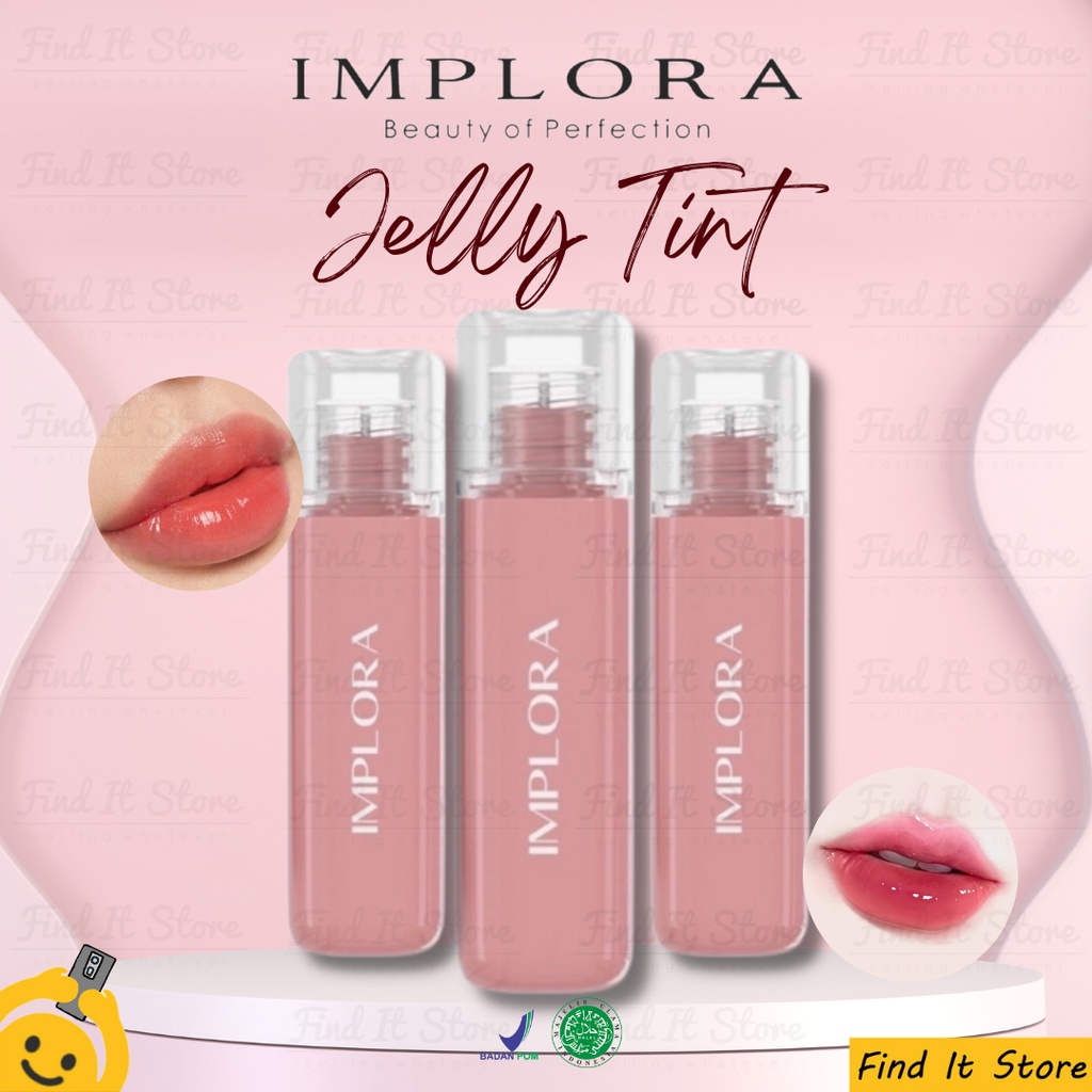 Implora Jelly Tint | Lip Tint | Lip Gloss | Jelly Liptint | BPOM Original