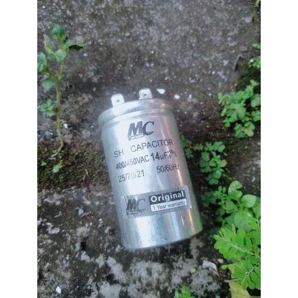 kapasitor 14 uf mesin cuci otomatis Panasonic mc