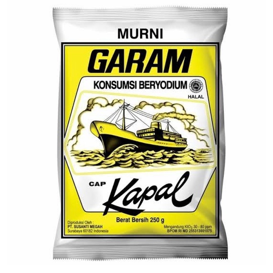 

Garam yodium cap KAPAL - 1 pcs (250 gram)
