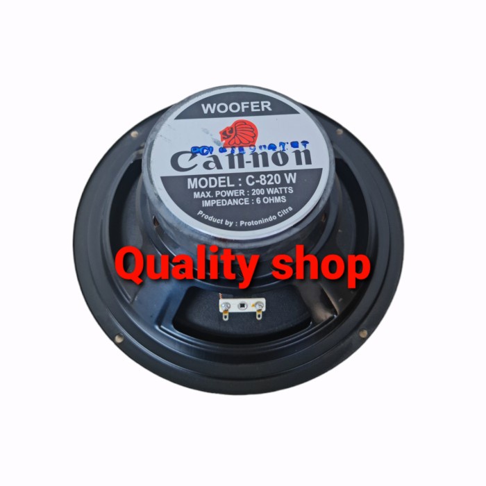 Speaker Woofer Canon 8 Inch 200 Watt