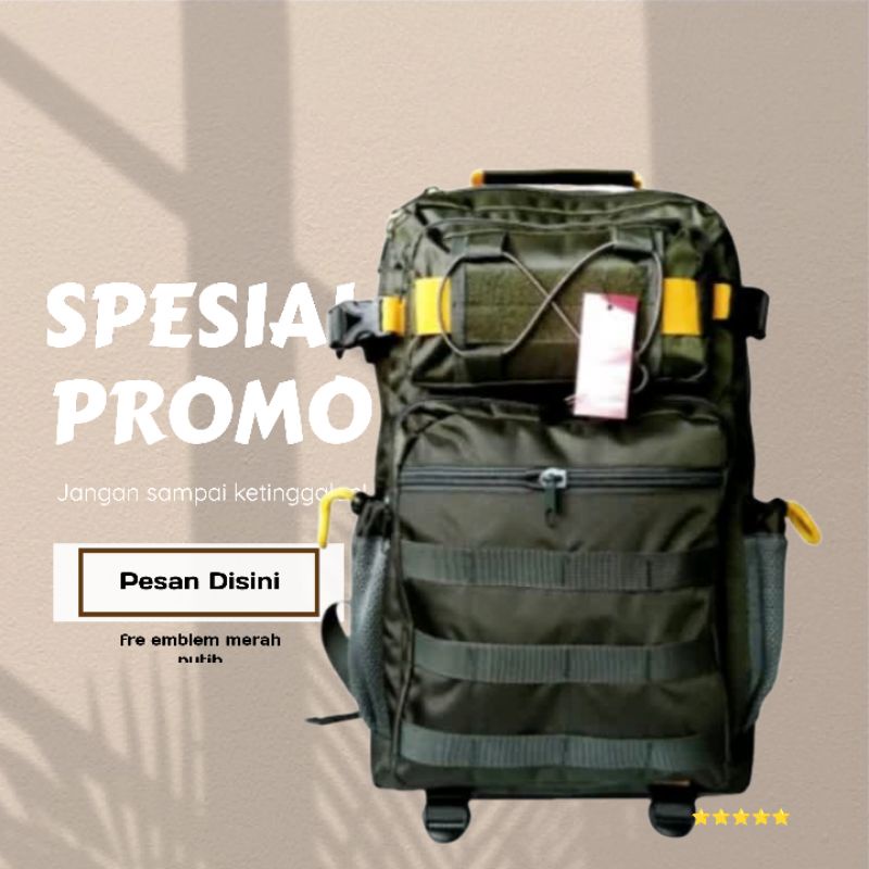 TAS RANSEL LIBANON511 | TAS RANSEL HIJAU ARMY | TAS PUNGGUNG MODEL TACTICAL