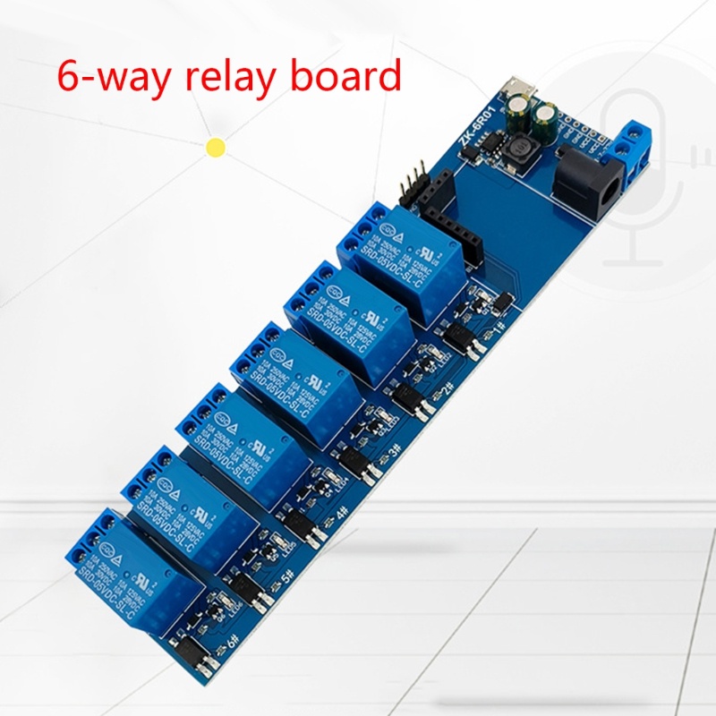 Modul Pengenalan Ucapan btsg 6ways Relay- Switch Module Kontrol Akurasi Tinggi