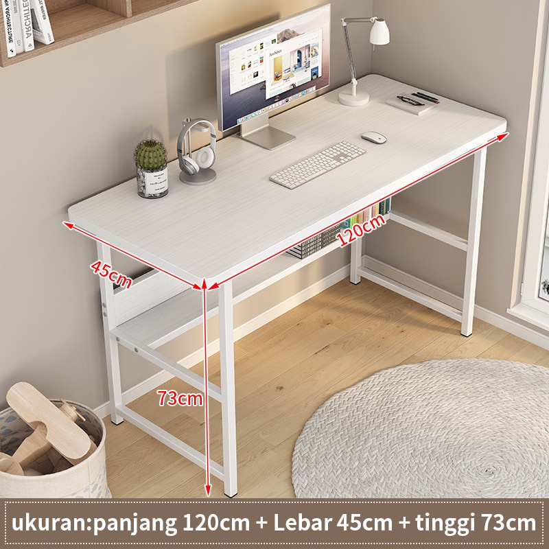 Pocket Dragon Meja komputer/Meja laptop/Meja gaming/Meja kerja/Meja belajar aesthetic/Meja kantor(A122A)-A150(120*45cm)