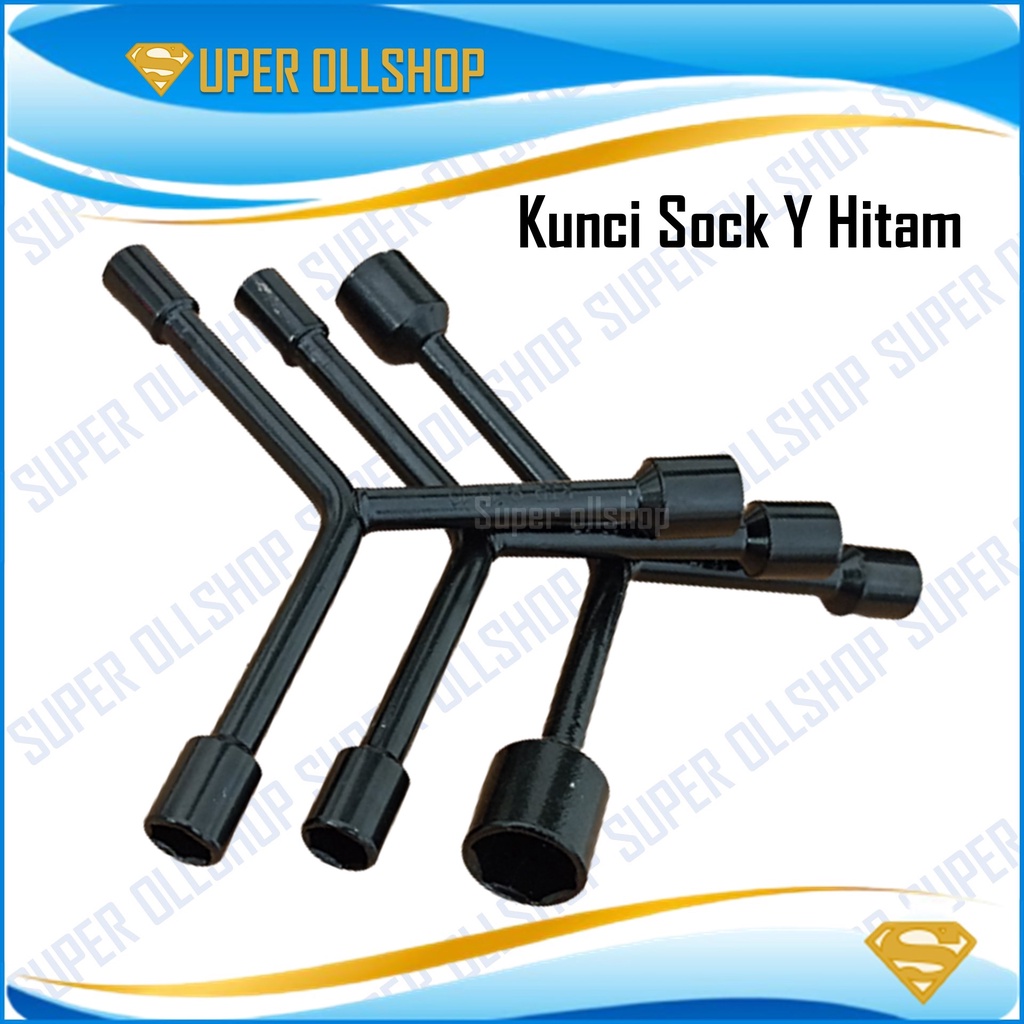 Kunci Sock Y Hitam Kunci Sok Y Hitam Harga Satuan Termurah Berkualitas / KTP Kunci Y 8 10 12 14 17