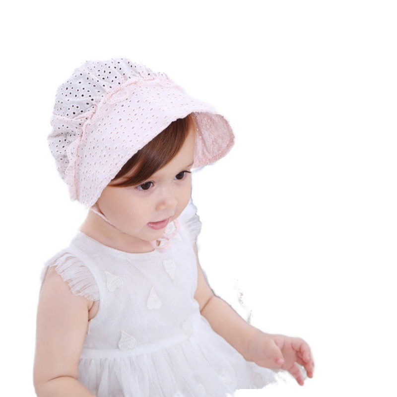 Tokobia Topi bayi perempuan import baby bonnet renda HAT105