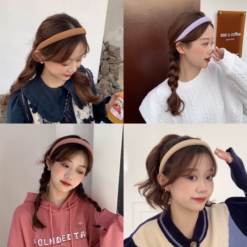 Bando Head Band Korea yang Trendy Jisoo Jennie BLack Pink Ji Hyun Bando Korean