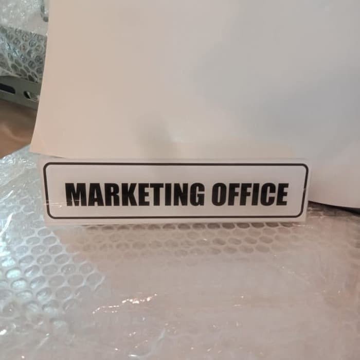 

SIGN AKRILIK MARKETING OFFICE UKURAN 5X20CM