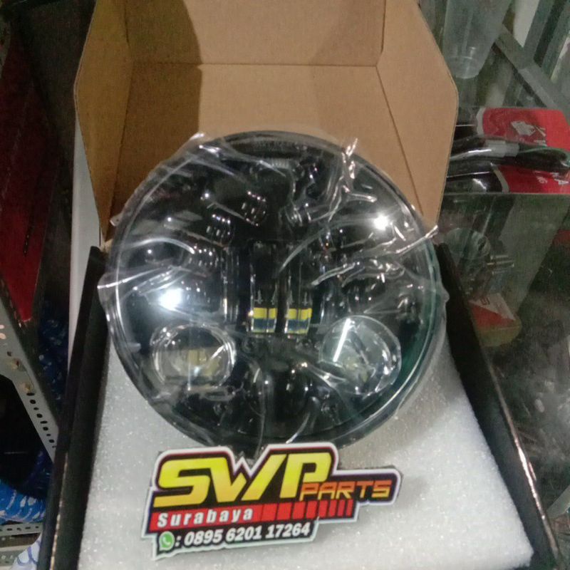 Lampu Daymaker 5 75inch Dus hitam Kualitas bagus