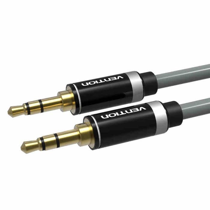 [1M - P460 Silver] Vention Kabel Audio Aux 3.5mm Male to Male