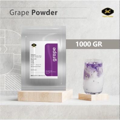 JnC Grape Powder 1KG I Bubuk Minuman Rasa Anggur