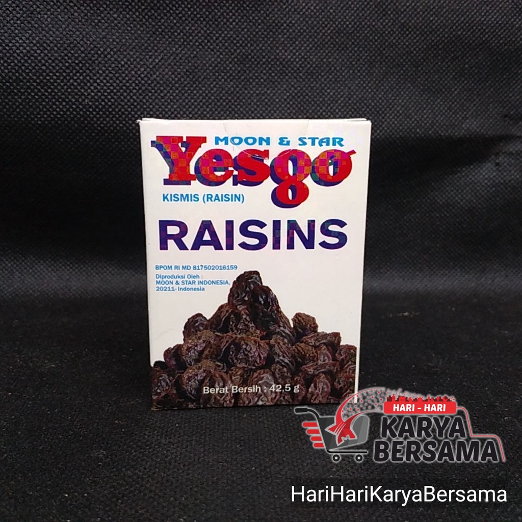 

YESGO RAISINS HITAM 42.5GR