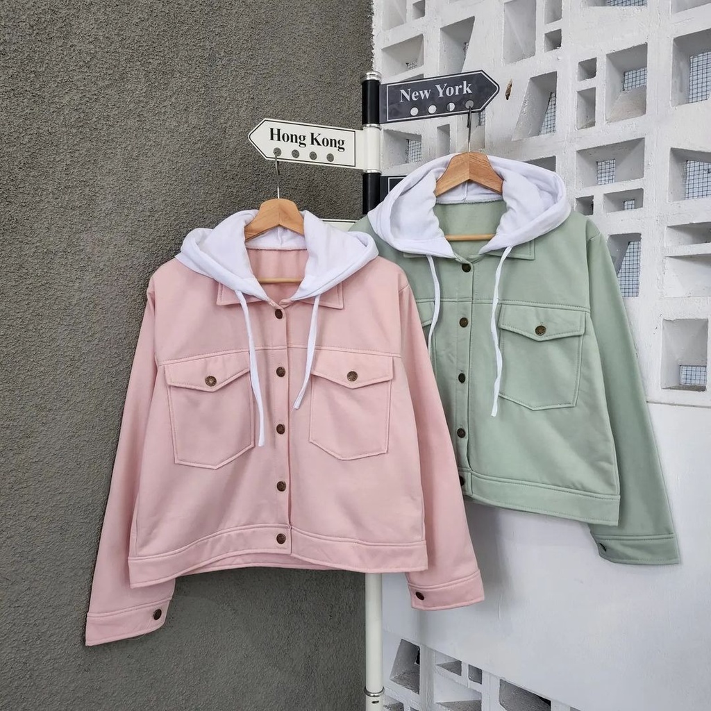 Liva jacket hoodie | outer hoodie | outer fleece wanita