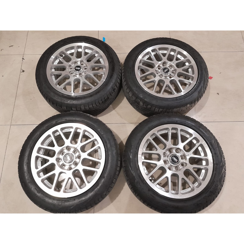 Velg Bekas agya RAI-S1 R15X6 8X100/114 ET42 +BAN PHI-R 195 55 R15