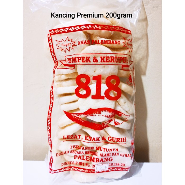 

TERBARU Kerupuk Premium Ikan Tenggiri, bentuk kancing, 200gram