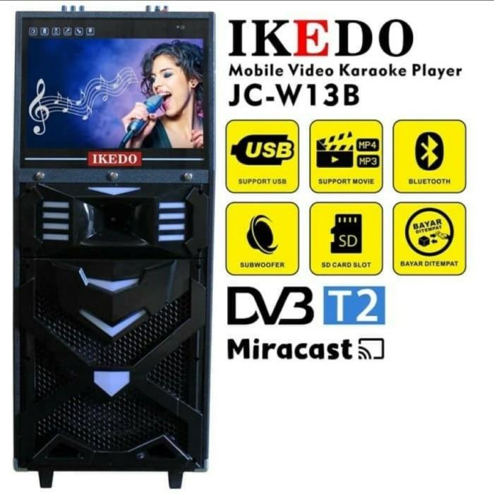 SPEAKER IKEDO JC-W13B-1 16 INCH LED TV Video Karaoke Player