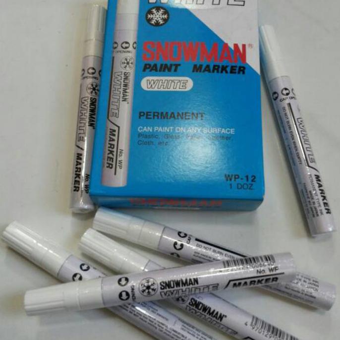 

Spidol Snowman White Paint Maker WP-12 / Spidol Tinta Putih Permanen
