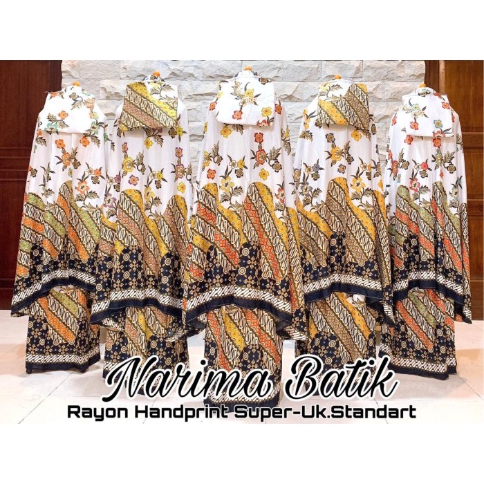 PROMO BISA COD MUKENA DEWASA Mukena Cantik Bali Dewasa NARIMA BATIK - TOSKA TERLARIS TERMURAH RAYON 