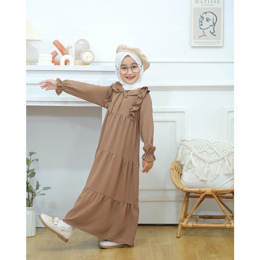 SHAFA DRESS KIDS MUSLIM TANGGUNG UKURAN DARI 8 SAMPAI 15 TAHUN BAHAN CRINKLE AIRFLOW/PAKAIAN ANAK TERLARIS 2022 BAHAN CRINKLE AIRFLOW /BAJU ANAK TANGGUNG KEKINIAN /GAMIS ANAK TERBARU TERLARIS