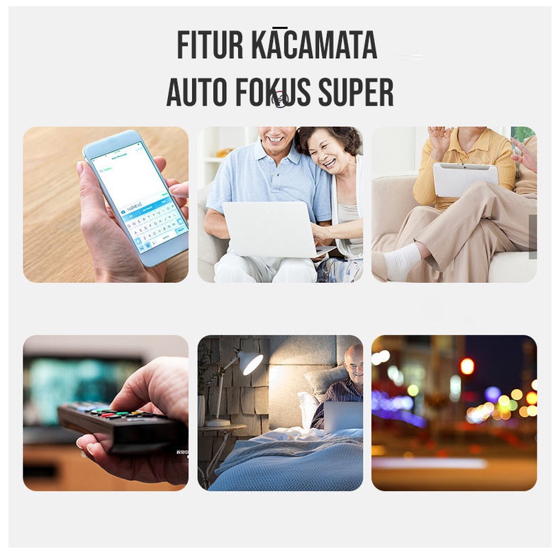 PROMO BELI 1 GRATIS 1 Kacamata Baca Plus Super Auto Fokus Anti Blueray Pria &amp; Wanita