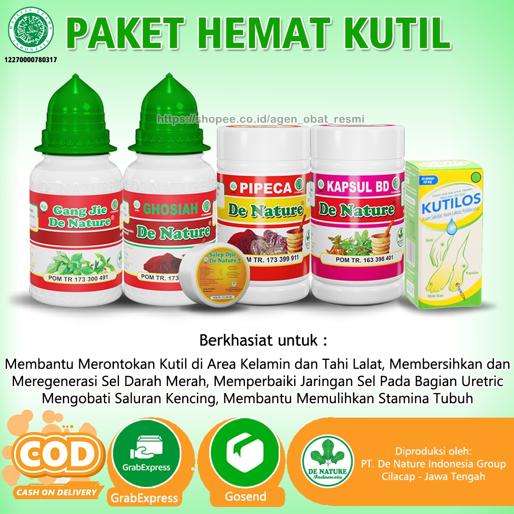 ORIGINAL Obat Kutil Kelamin Herbal Denature Obat Kutil Kelamin/jengger ayamPria Wanita Diminum dan