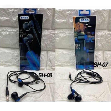 Headset Bass Mic Seri SH Handsfree HF SH-01 SH-02 SH-07 SH-08 SH-09 Grosir