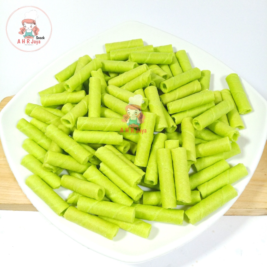 

ASTOR MINI PANDAN 500 GR / WAFER STIK MINI / WAFER ROLL PANDAN / snack kiloan wafer stick astor mini | makanan ringan murah | cemilan enak | jajanan lebaran