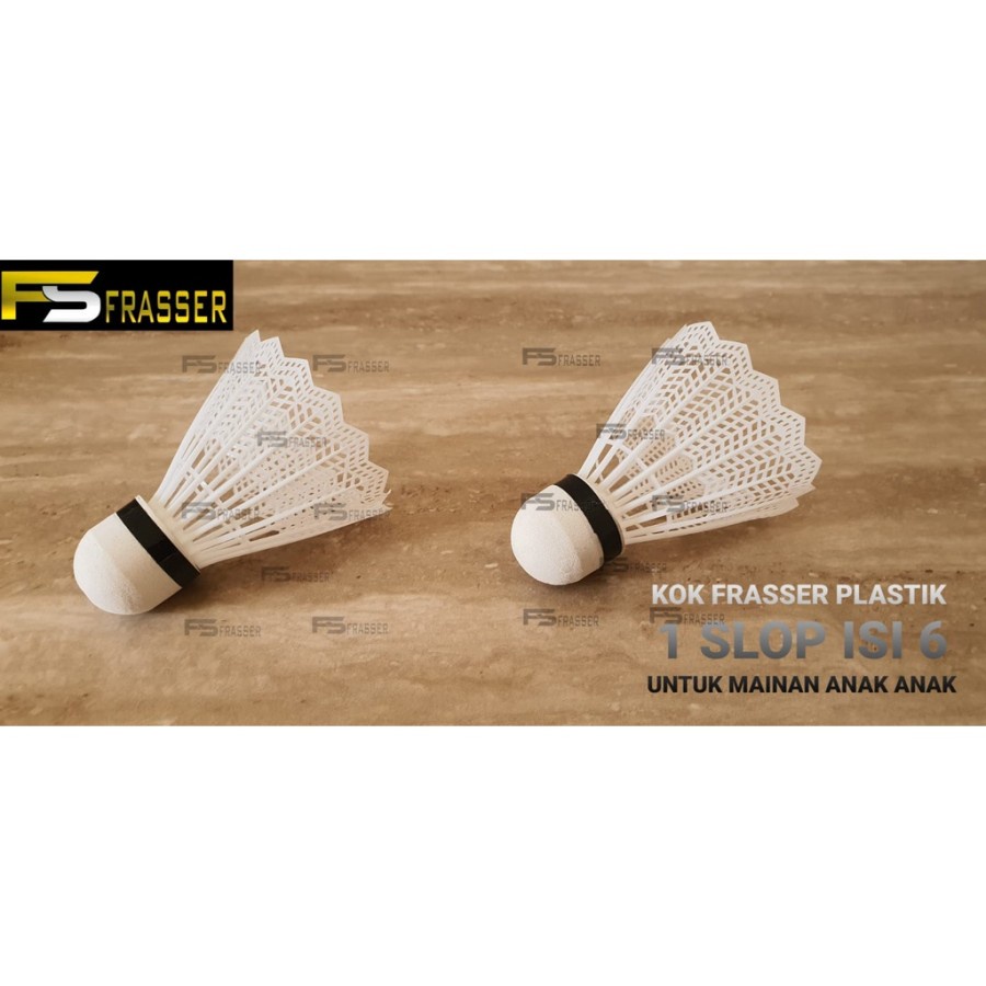 Shuttlecock Bulutangkis Kok Bulutangkis Frasser Plastik isi 6 CL